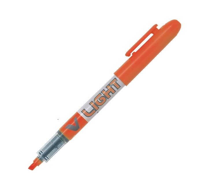 marcad. fluor pilot v-light naranja