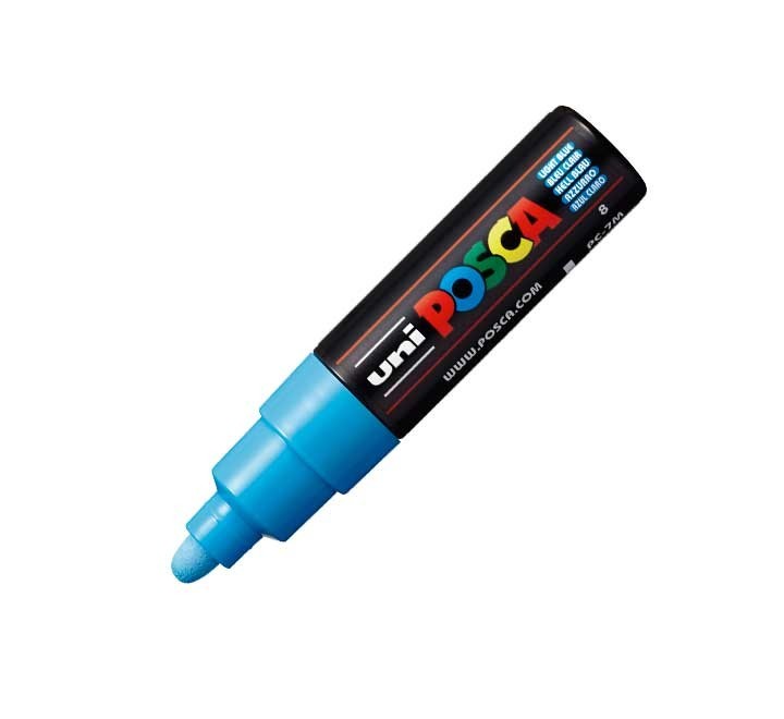 marcador uniball posca pc7m 4.5-5.5mm azul cl