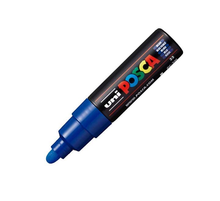 marcador uniball posca pc7m 4.5-5.5mm azul