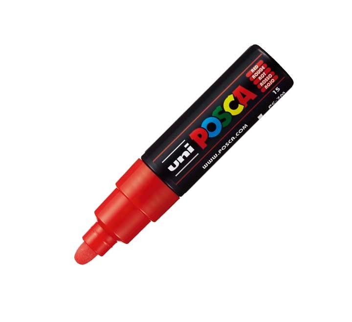 marcador uniball posca pc7m 4.5-5.5mm rojo