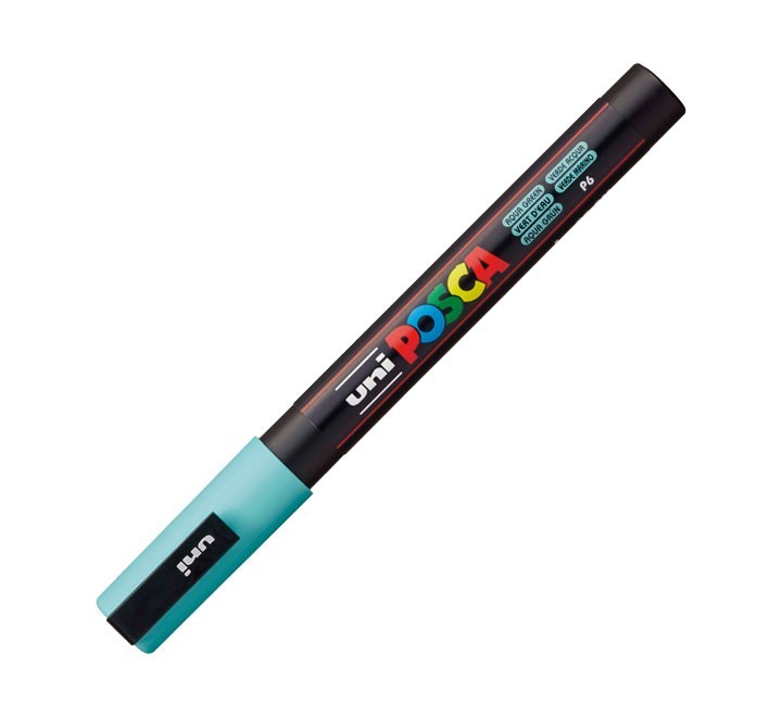 marcador uni-ball posca pc3m 0.9-1.3mm verde mar