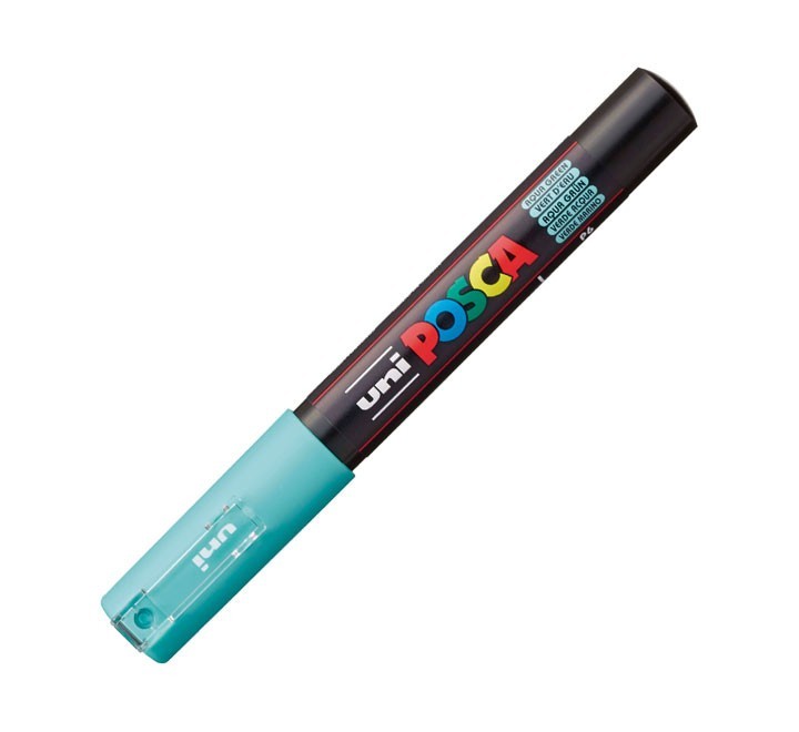 rotulador uni-ball posca pc1m 0.7 verde mar