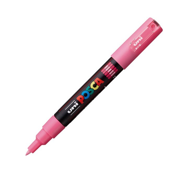 rotulador uni-ball posca pc1m 0.7 rosa