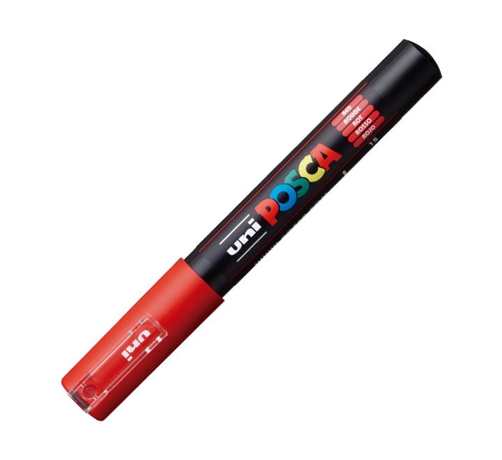 rotulador uni-ball posca pc1m 0.7 rojo
