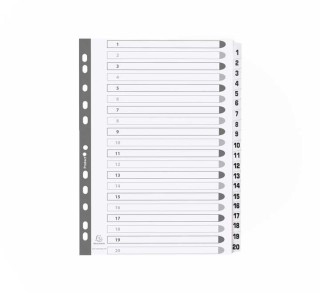 separad. exacompta a4 1-20 cartulina bl mwd1-20z