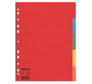 separadores esselte carton a4 5 pos surt.