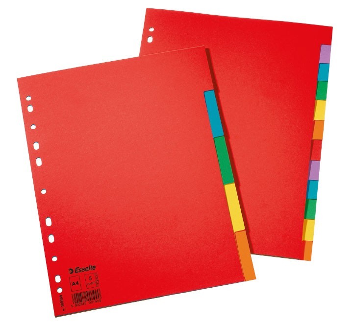 separadores esselte carton a4 10 posic. stdo