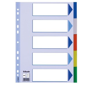 separadores esselte a4 5 pos  ind. color 15259