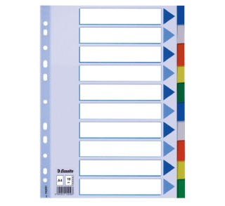 separadores esselte a4 10 pos ind. color