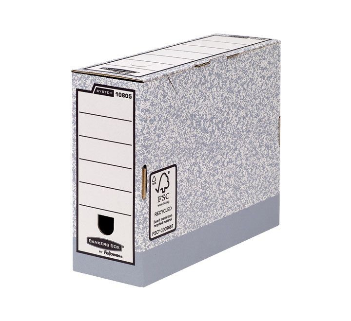 caja archivo def. fellowes a4 100mm. gris 1080501