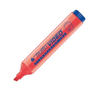 marcad. fluor fila tratto video rojo