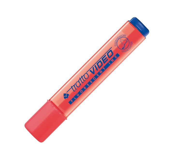 marcad. fluor fila tratto video rojo