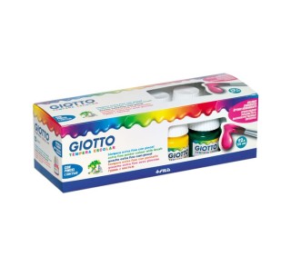 est. 12 b. tempera escolar giotto 25ml stdo+pincel