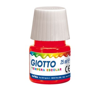 bote tempera escolar giotto 25ml rojo 356907