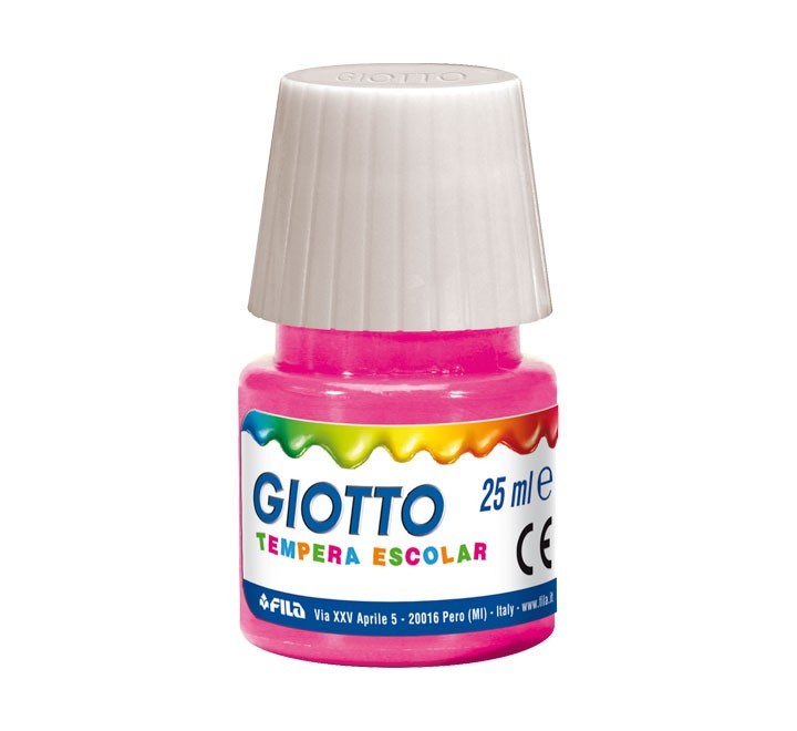 bote tempera escolar giotto 25ml magenta 356910
