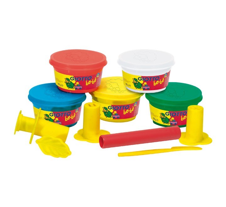 fila cofre 5botes pasta modelar giotto 100g 467600