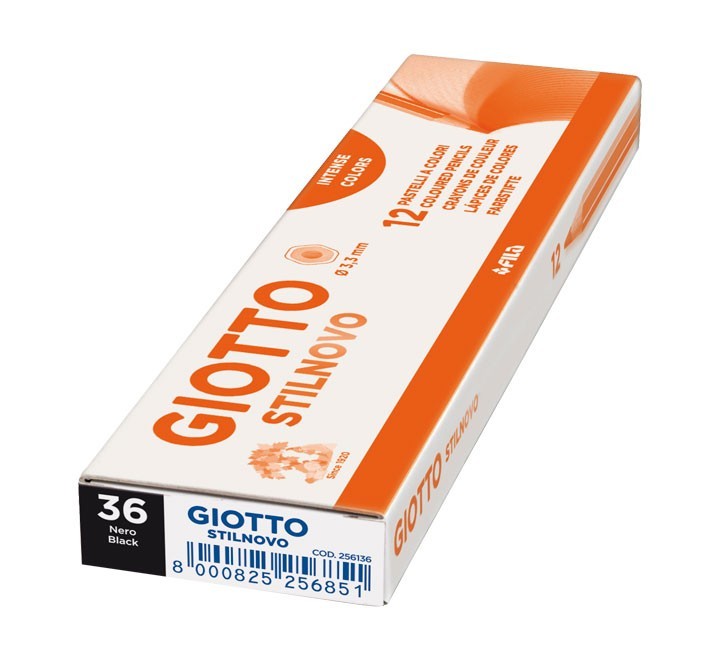 c.12u lapices giotto stilnovo negro 256136