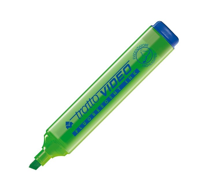 marcad. fluor fila tratto video verde
