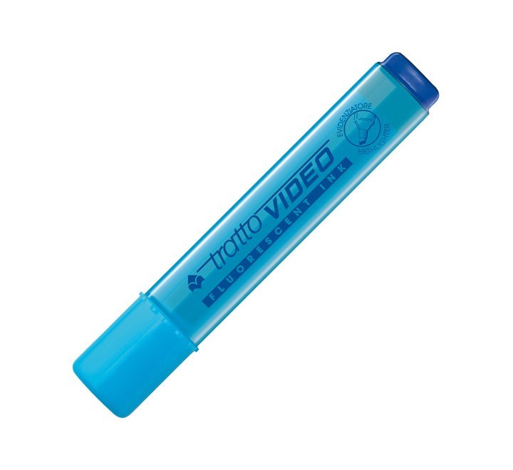marcad. fluor fila tratto video azul