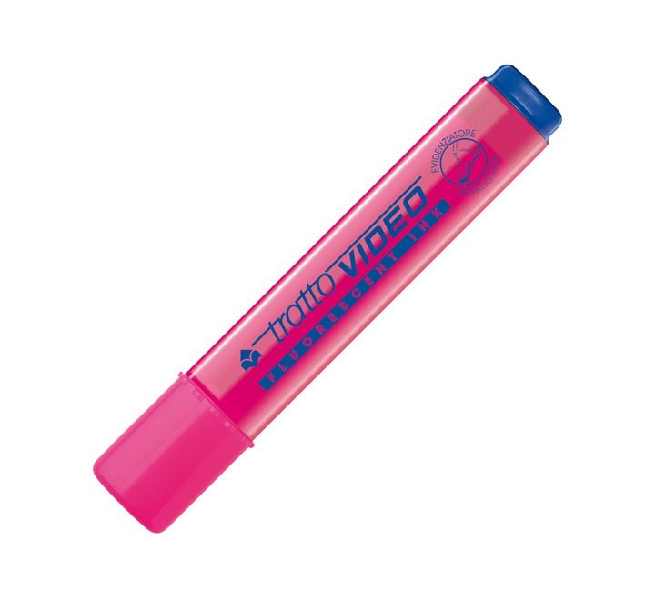 marcad. fluor fila tratto video rosa