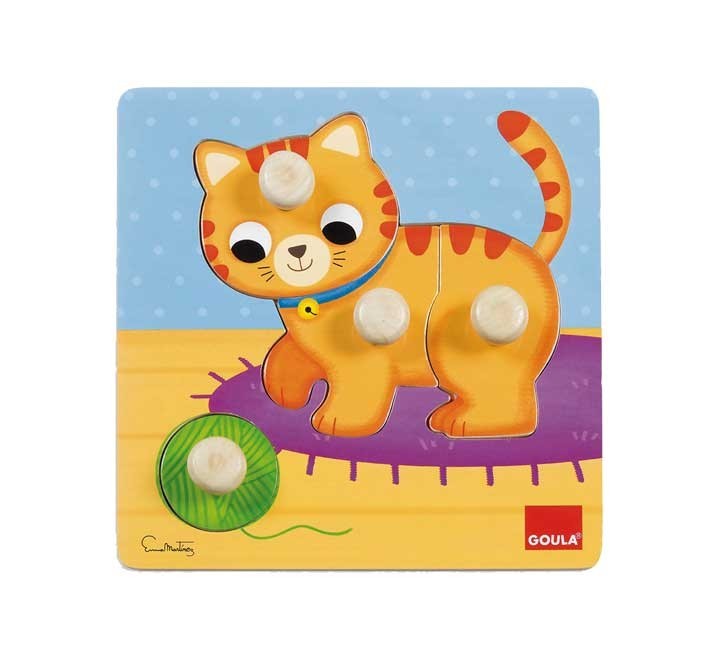puzzle goula 4 pz c/pivotes grandes gato