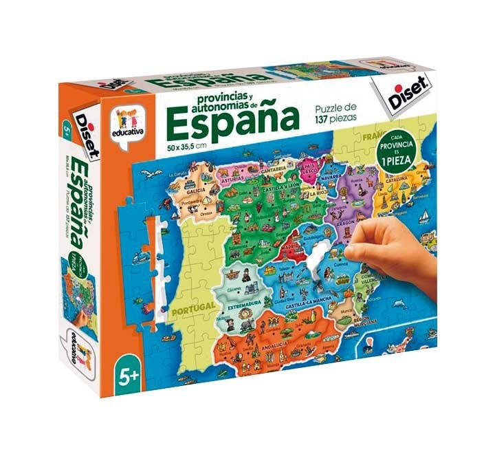 puzzle 137 pz. diset provincias espana 68942