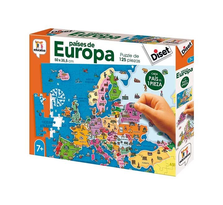 puzzle 125 pz. diset paises europa 68947