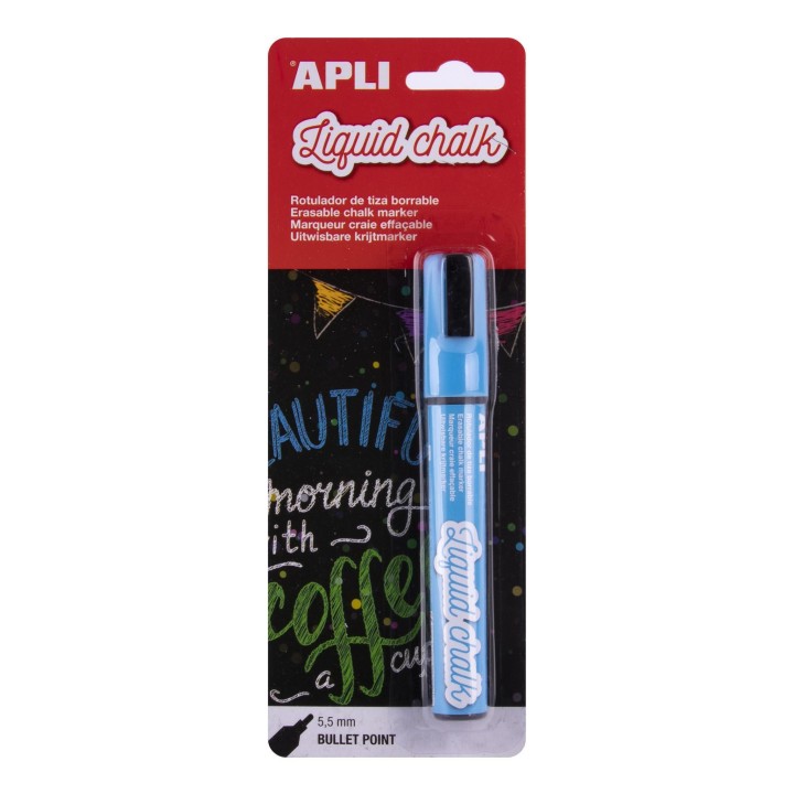 b. rotulad apli liquid chalk 5.5mm p/con azul