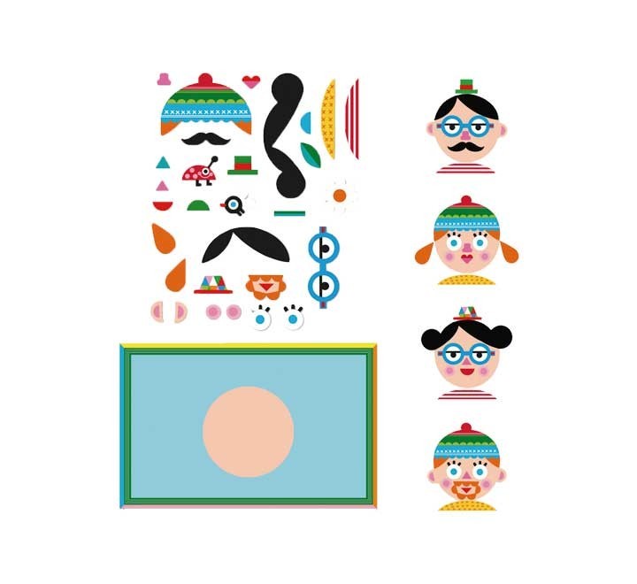 set mosaico apli magnetico caras 14561