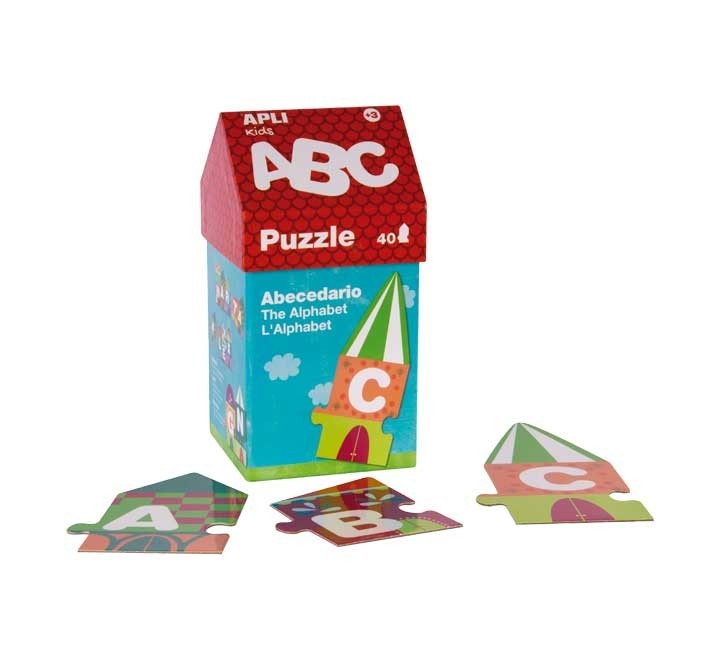 caja 40 piezas puzzle apli casita abc