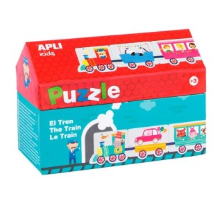 caja 20 pz. puzzle apli tren 2m 16485