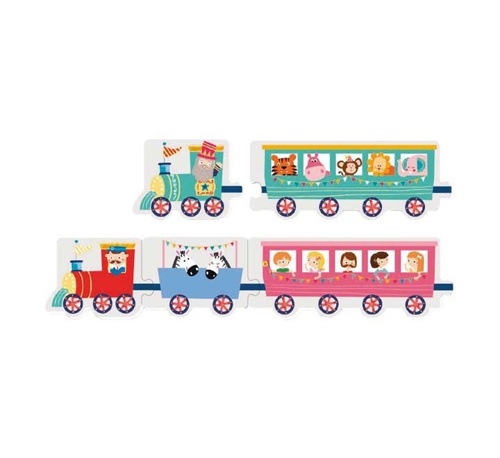 caja 20 pz. puzzle apli tren 2m 16485