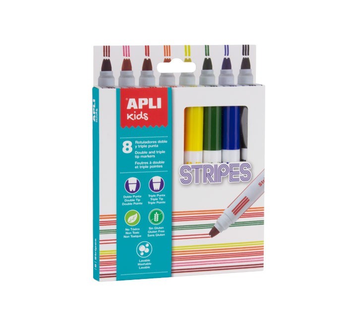est. 8 rotulades apli kids rayas stdo