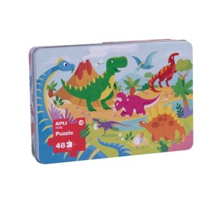 caja puzzle dinosaurios 48und apli 17888