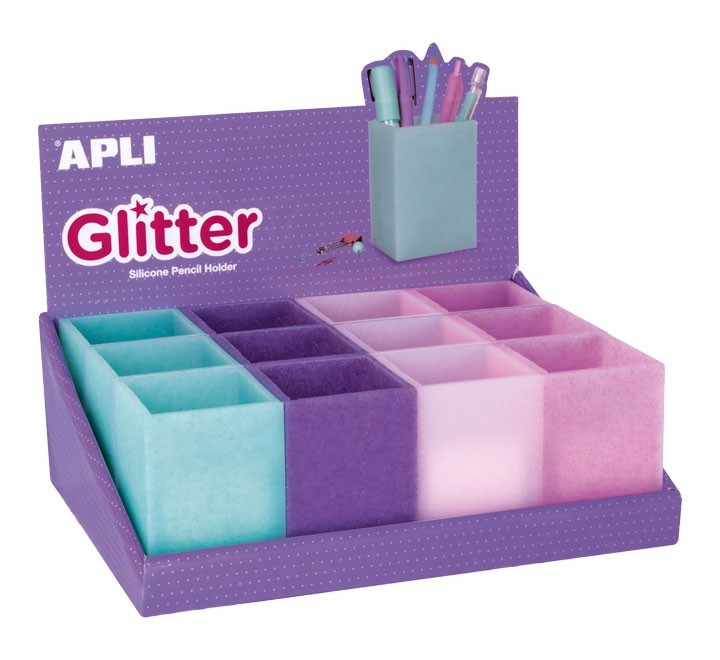 exp. 12 cubilete apli glitter stdo