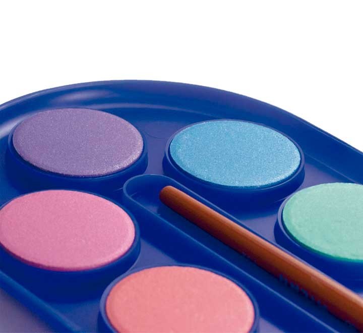 est. 12 acuarelas milan 30mm fluo+metal c/pincel