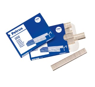 caja 1000 grapas petrus 202 galvanizada