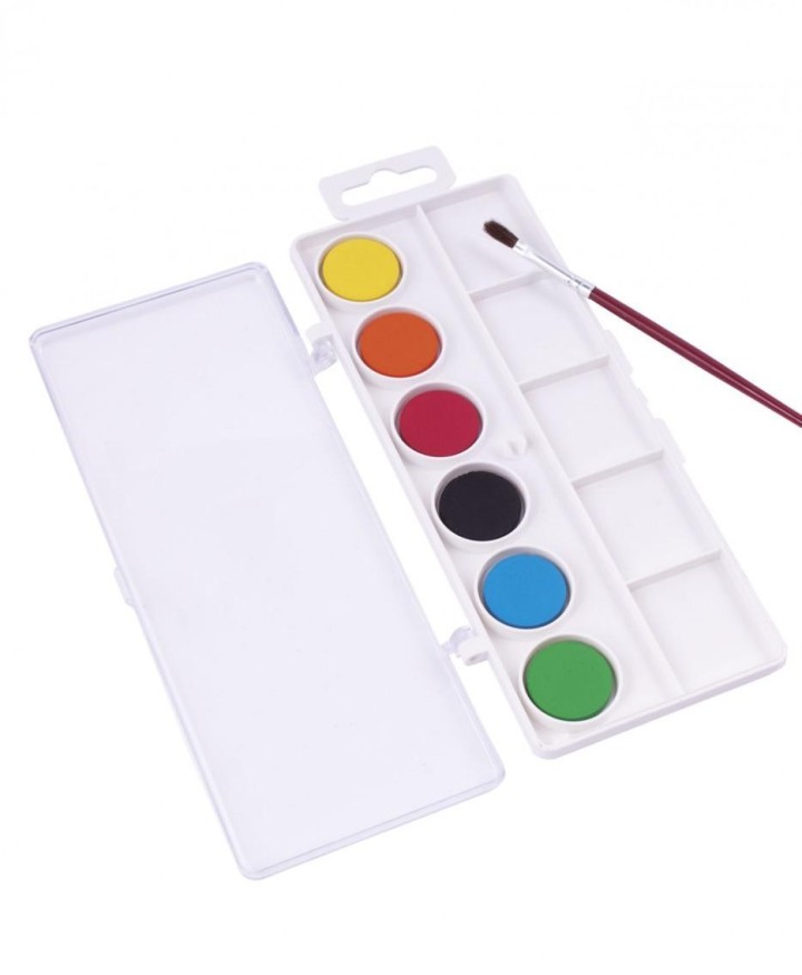 estuche 6 acuarelas jovi 800/6