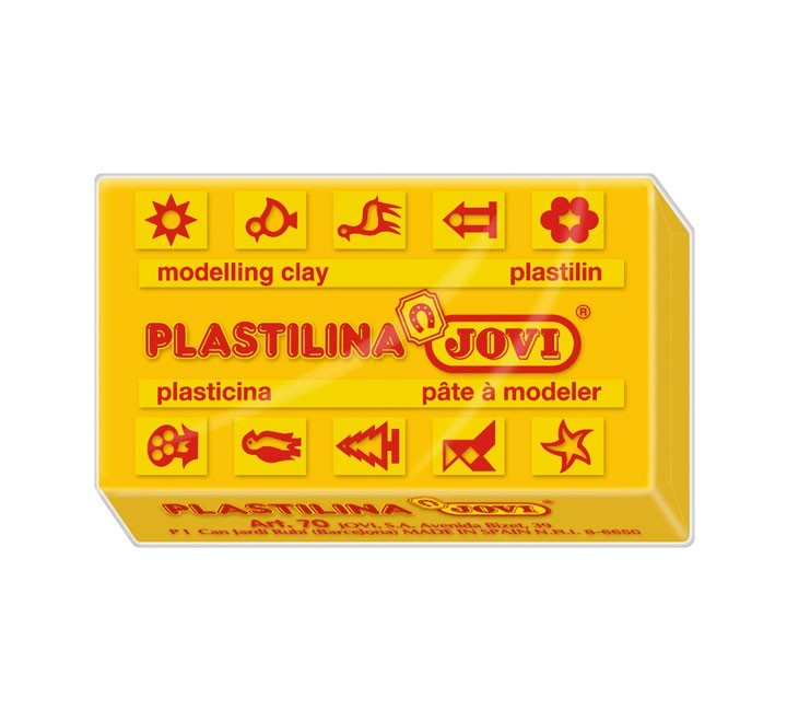 pastilla plastilina jovi 50g amarillo 7002