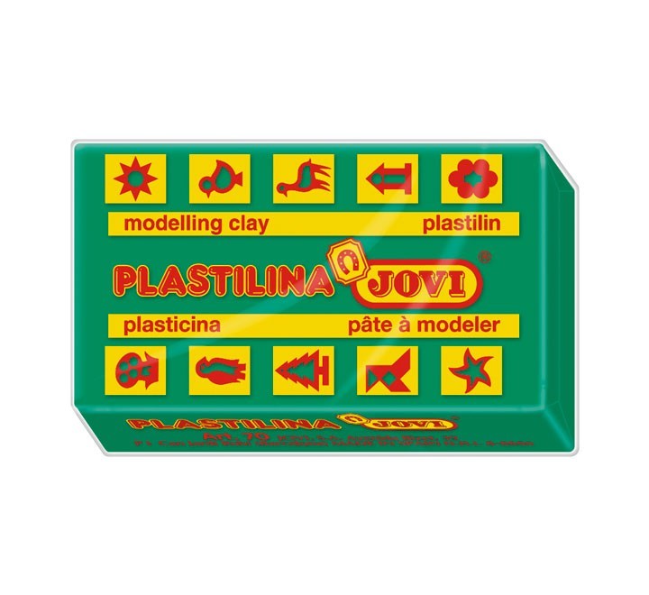 pastilla plastilina jovi 50g verde osc 7011
