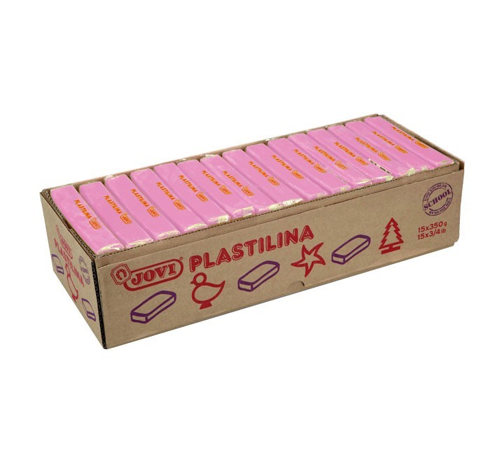 pastilla plastilina jovi 350g rosa 7207