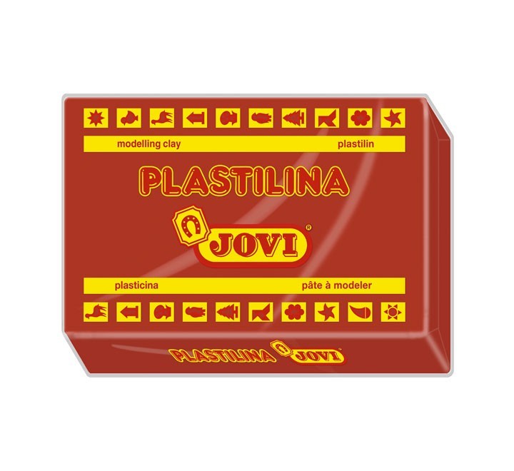 pastilla plastilina jovi 350g marron 7209