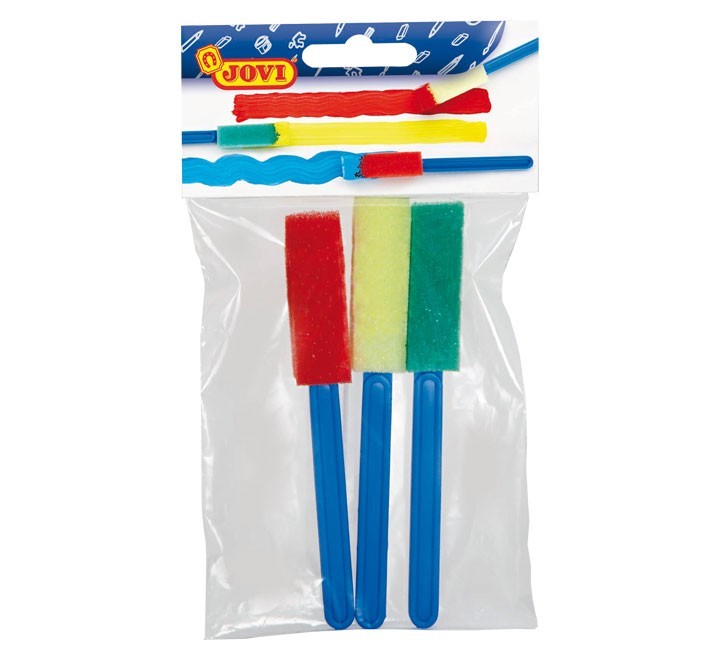 bolsa 3 pinceles jovi pequenos espuma 813