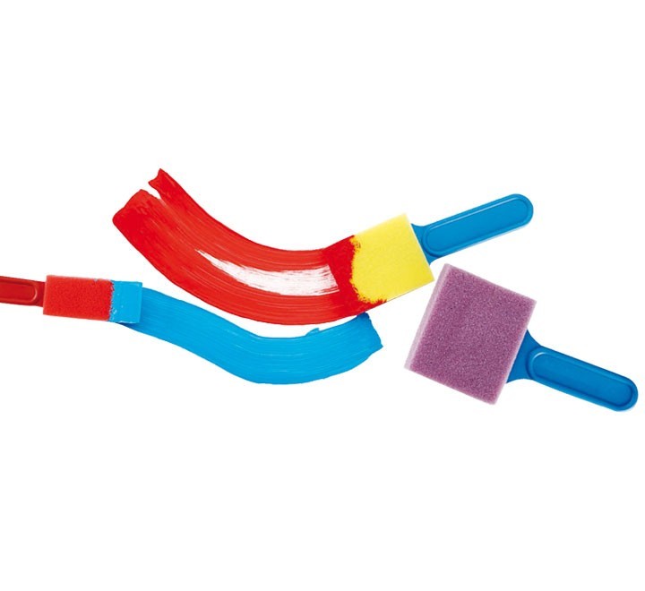 b. 3 pinceles grandes espuma jovi 814