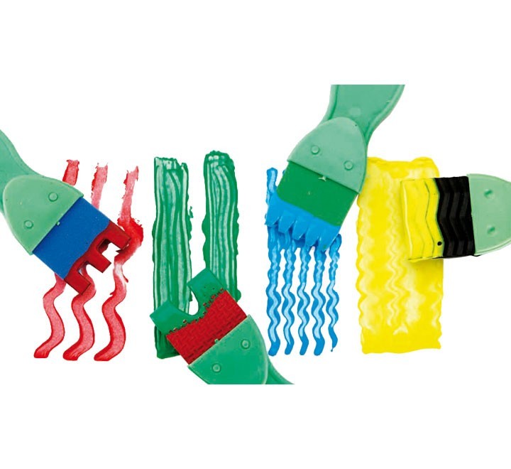 b.4 pinceles goma formas diversas 815