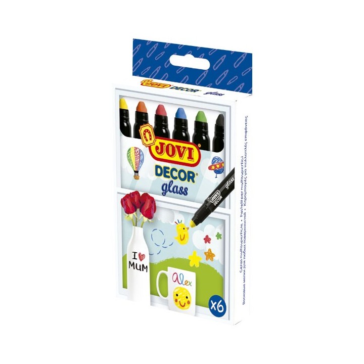 est. 6 ceras jovi decor glass stdo 1906