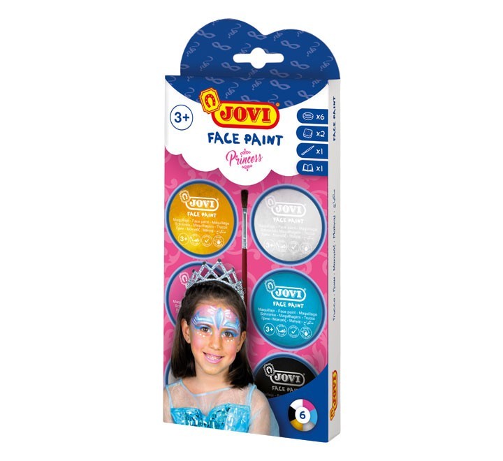 maquillaje crema 6 colores jovi 174g princess