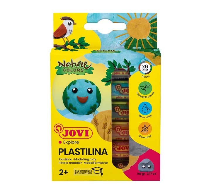 c. 6u plastilina jovi 15gr nature colors std