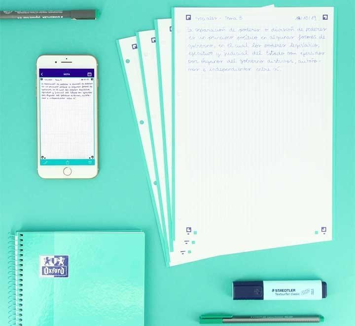 recambio 100h+20 oxford color 1 a4 5x5 mint