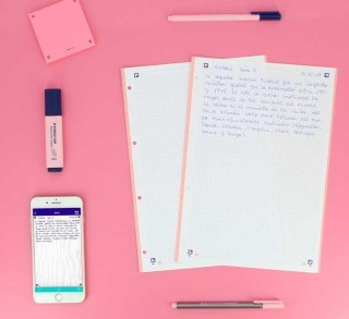 recambio 100h+20 oxford color 1 a4 5x5 rosa